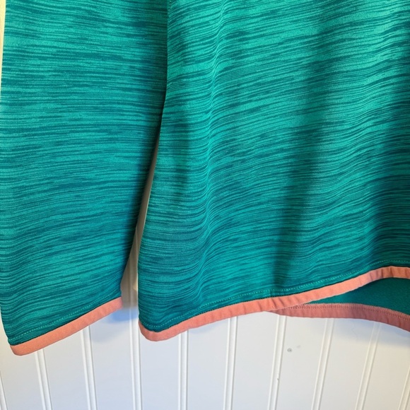 Burton AK Women’s Turbine 1/4 Zip Fleece Sweater Pullover Teal & Pink Size Large - Picture 5 of 14